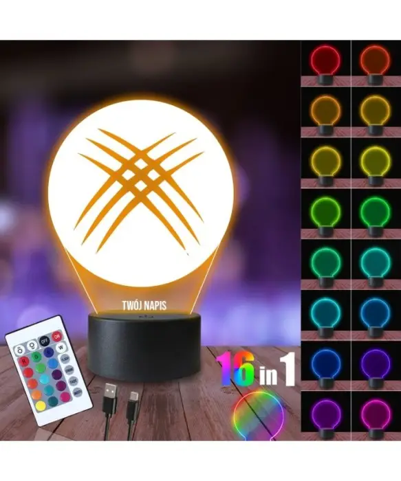 Lampka Nocna 3D LED LAMP Wolverine