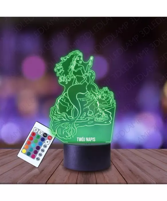 Lampka Nocna 3D LED LAMP Film Arielka Mała Syrenka