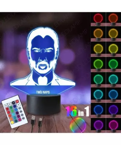 Lampka Nocna 3D LED LAMP John Wick