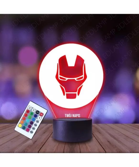 Lampka Nocna 3D LED LAMP Iron Man Marvel