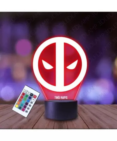 Lampka Nocna 3D LED LAMP Deadpool Marvel