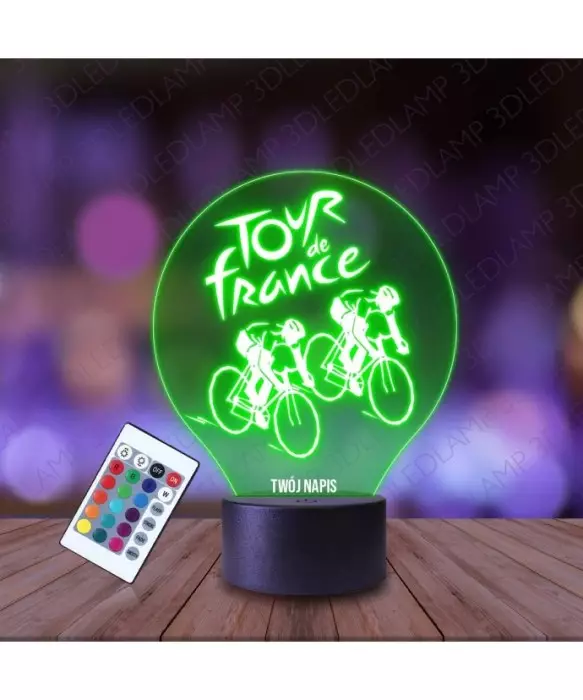 Lampka Nocna 3D LED LAMP Kolarstwo Rowery Tour de France