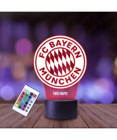 Lampka Nocna 3D LED LAMP Klub FC Bayern Munchen