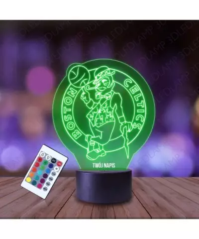 Lampka Nocna 3D LED LAMP Boston Celtics NBA