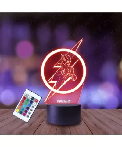 Lampka Nocna 3D LED LAMP The Flash Błyskawica