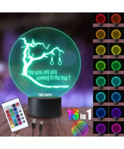 Lampka Nocna 3D LED LAMP Igrzyska Śmierci Film