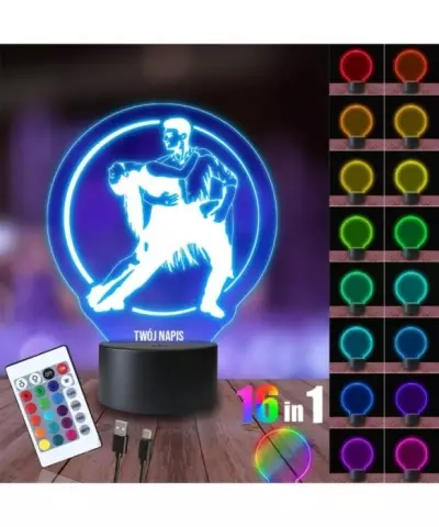 Lampka Nocna 3D LED LAMP Taniec Towarzyski Mistrzostwa