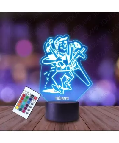 Lampka Nocna 3D LED LAMP Zawód Stolarz