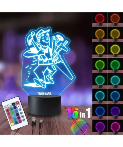 Lampka Nocna 3D LED LAMP Zawód Stolarz