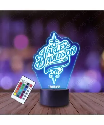Lampka Nocna 3D LED LAMP Harley Davidson Logo