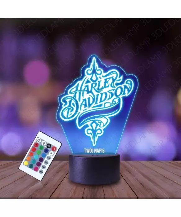 Lampka Nocna 3D LED LAMP Harley Davidson Logo