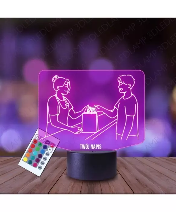 Lampka Nocna 3D LED LAMP Sprzedawczyni Kasjerka