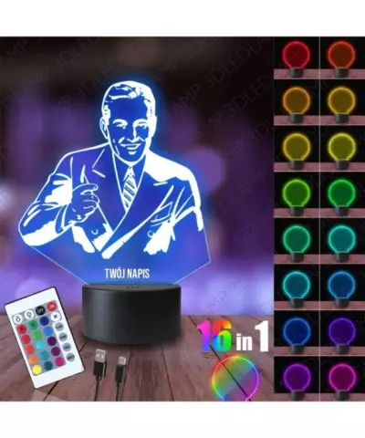 Lampka Nocna 3D LED LAMP Sprzedawca Biznesman