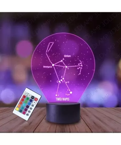 Lampka Nocna 3D LED LAMP Orion Gwiazdozbiór