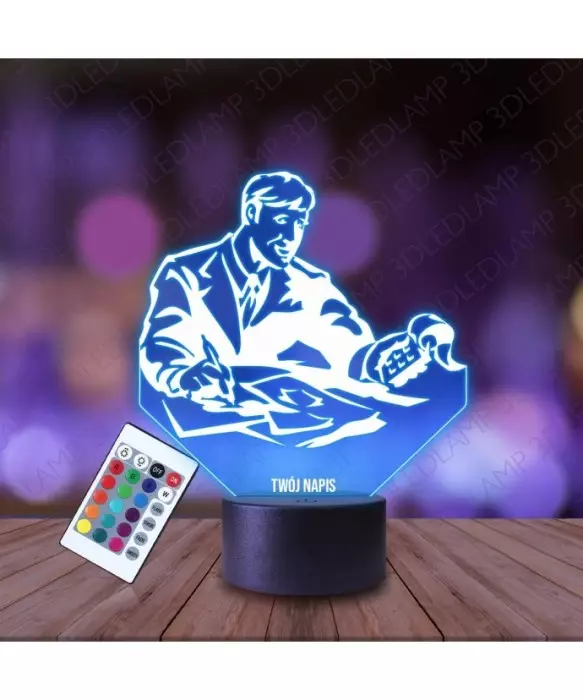 Lampka Nocna 3D LED LAMP Księgowy