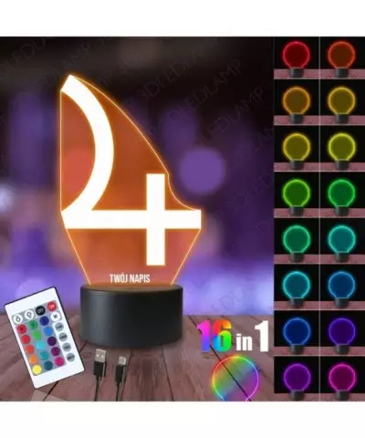 Lampka Nocna 3D LED LAMP Planeta Jowisz Symbol