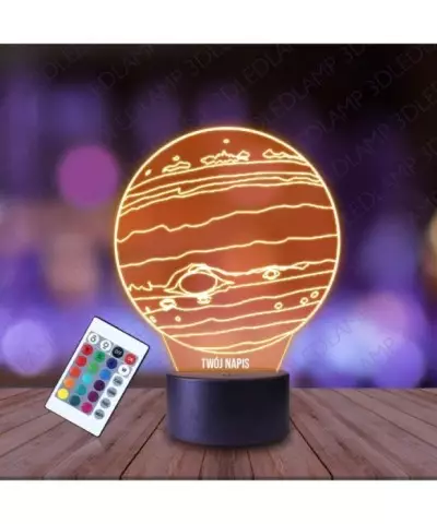 Lampka Nocna 3D LED LAMP Planeta Jowisz