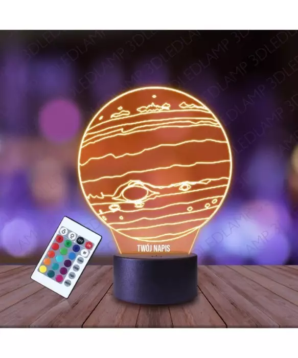 Lampka Nocna 3D LED LAMP Planeta Jowisz