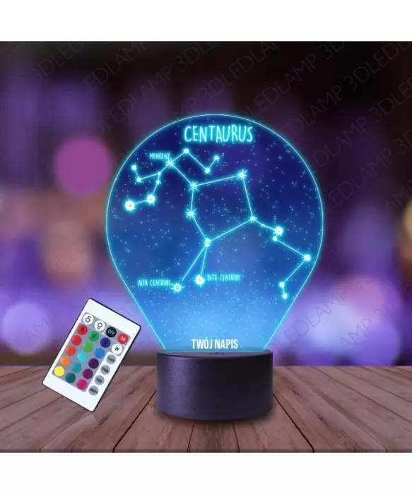 Lampka Nocna 3D LED LAMP Konstelacja Centaurus