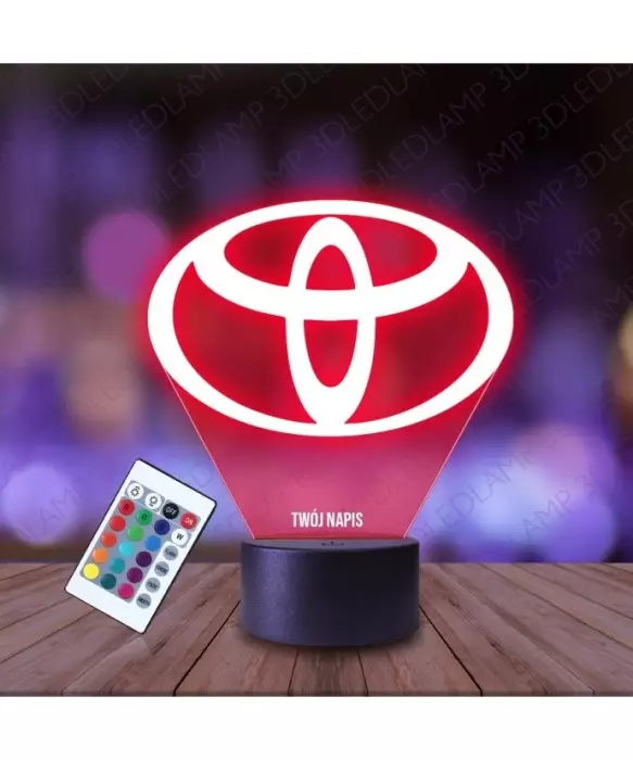 Lampka Nocna 3D LED LAMP Toyota Logo