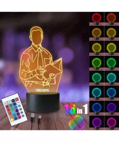 Lampka Nocna 3D LED LAMP Nauczyciel