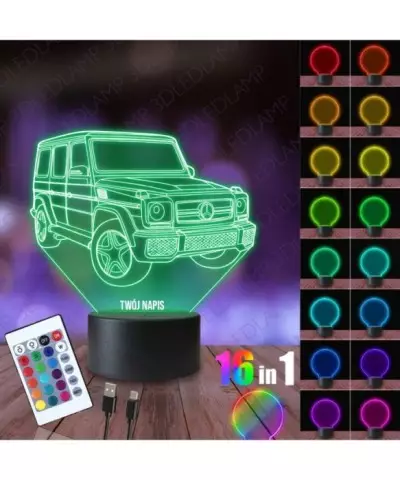 Lampka Nocna 3D LED LAMP Mercedes G Klasa