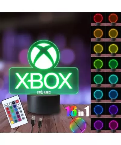 Lampka Nocna 3D LED LAMP XBox Konsola