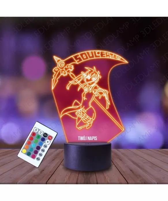 Lampka Nocna 3D LED LAMP Anime Soul Eater