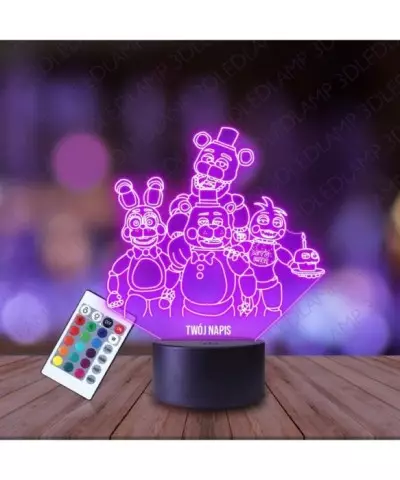 Lampka Nocna 3D LED LAMP Five Night's Freddy's 2