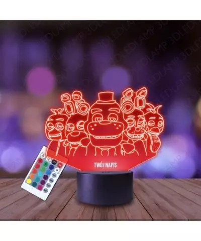 Lampka Nocna 3D LED LAMP Gra Five Night's Freddy's 2