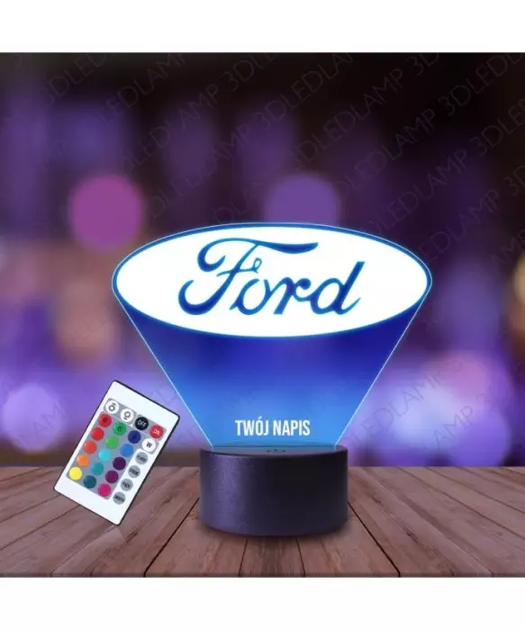 Lampka Nocna 3D LED LAMP Auto Ford Logo