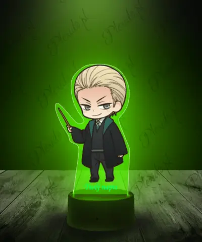 Lampka LED 3D Plexido z Nadrukiem Draco Malfoy