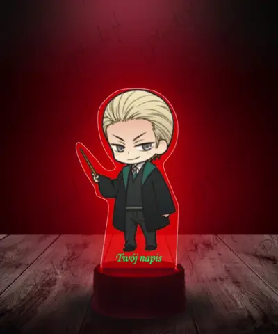Lampka LED 3D Plexido z Nadrukiem Draco Malfoy