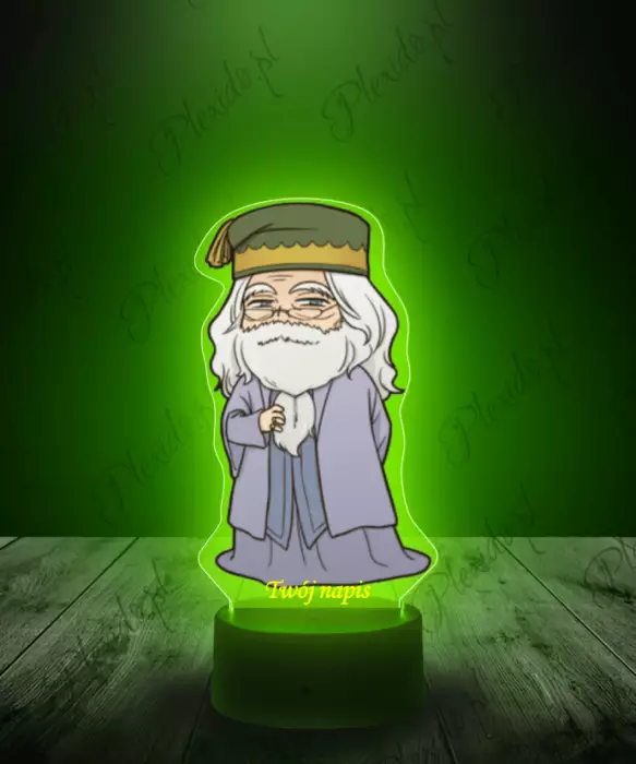 Lampka LED 3D Plexido z Nadrukiem Albus Dumbledore - 1