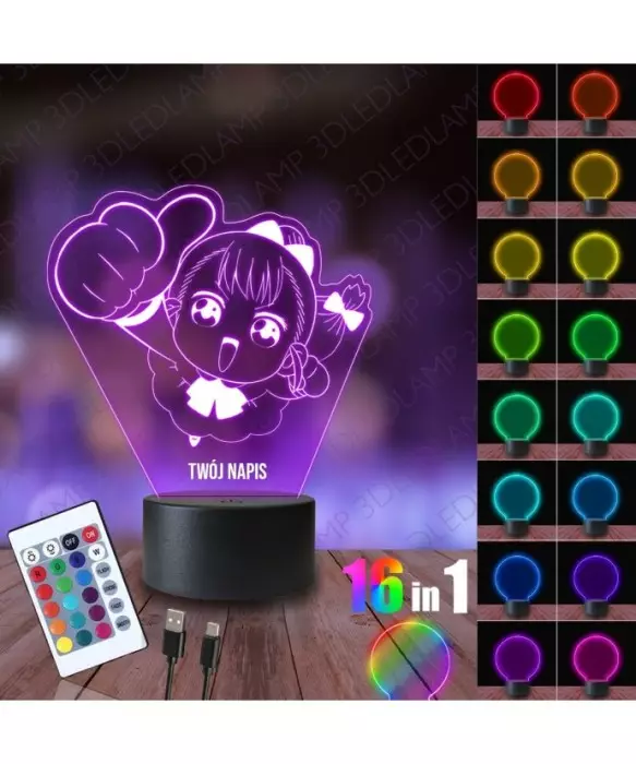 Lampka Nocna 3D LED LAMP Cute Executive Officer