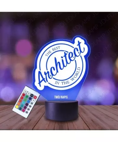 Lampka Nocna 3D LED LAMP Najlepszy Architekt