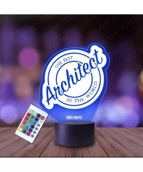 Lampka Nocna 3D LED LAMP Najlepszy Architekt