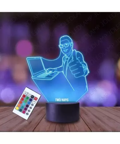 Lampka Nocna 3D LED LAMP Programista