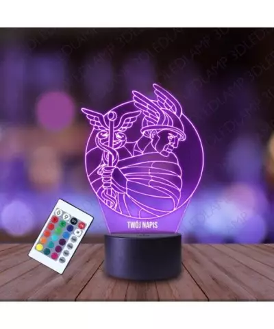Lampka Nocna 3D LED LAMP Mitologia Hermes