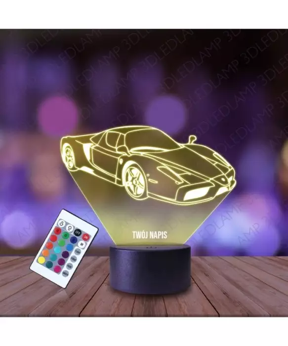Lampka Nocna 3D LED LAMP Auto Ferrari Enzo
