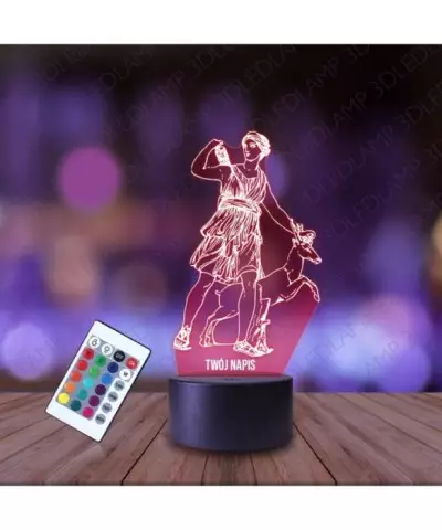 Lampka Nocna 3D LED LAMP Mitologia Artemida
