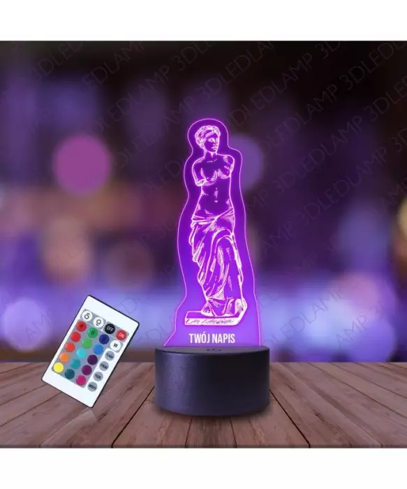 Lampka Nocna 3D LED LAMP Mitologia Afrodyta Posąg