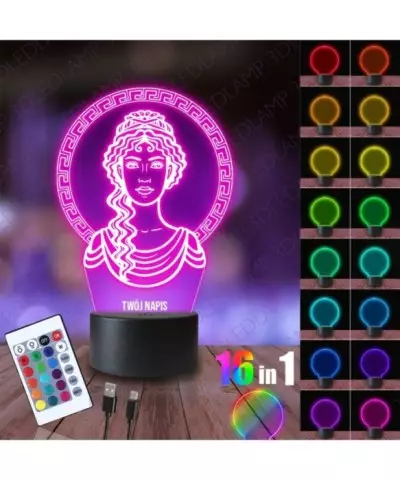 Lampka Nocna 3D LED LAMP Mitologia Afrodyta