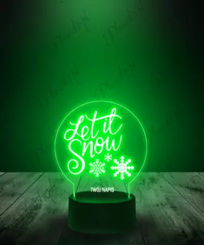 Lampka LED 3D Plexido Kula Śnieżna Zima