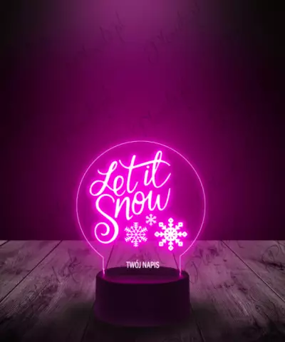 Lampka LED 3D Plexido Kula Śnieżna Zima