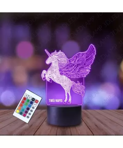 Lampka Nocna 3D LED LAMP Pegaz Konik