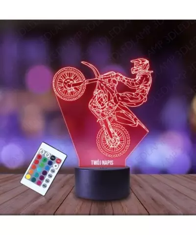 Lampka Nocna 3D LED LAMP Motocross