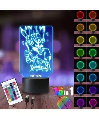 Lampka Nocna 3D LED LAMP Dr Stone Butelka