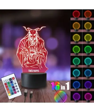 Lampka Nocna 3D LED LAMP The Ancient Magus’ Bride Anime