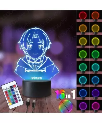 Lampka Nocna 3D LED LAMP Mushoku Tensei Rudeus Greyrat